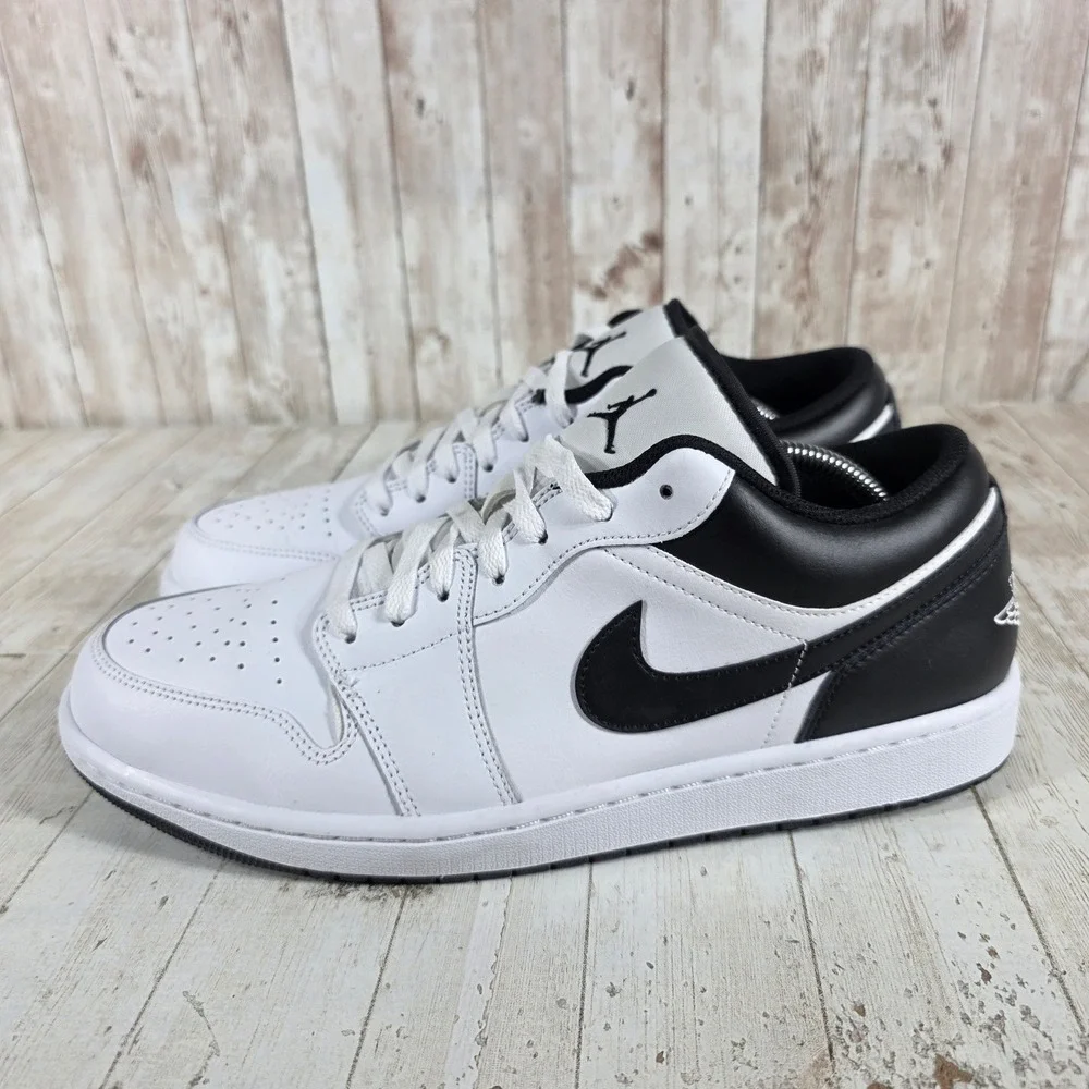 Nike Air Jordan 1 Low Panda White Black‎ Mens 12.5 Sneakers 553558-132
